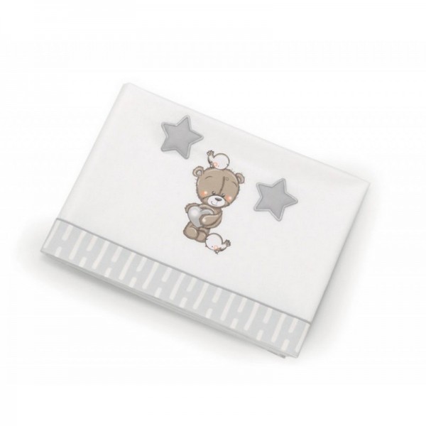 Set Lenzuola per Lettino Azzurra Design Love Me 3 pz