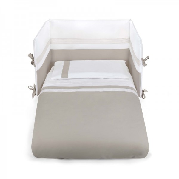 Lettino Evolutivo Co-Sleeping Pali Flippy Bianco (Trasformabile da Culla a Lettino a Divanetto a Poltroncina + 2 Materassi + 2 Completi Piumone)