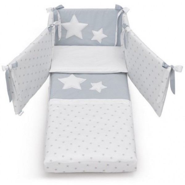 Completo Piumone Azzurra Design Luce Grigio Avana