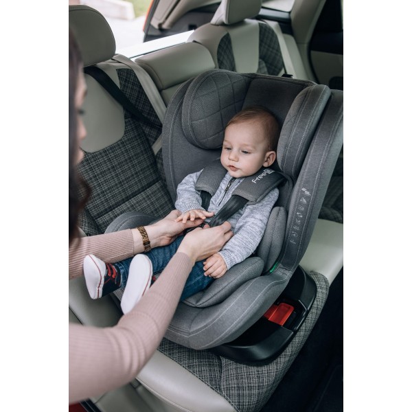 Seggiolino Auto FreeON Sierra i-Size Girevole a 360° Isofix da 40-150 cm Nero
