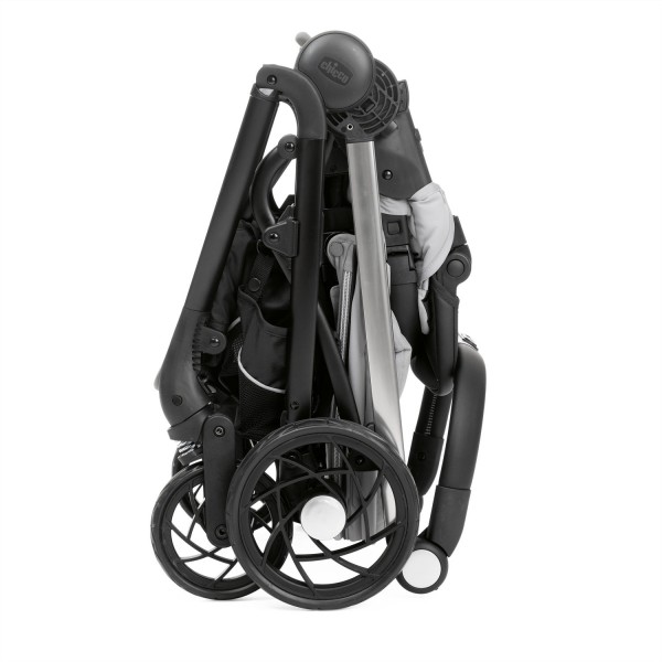 Trio Chicco One4Ever Light Silverleaf con Seggiolino Auto Kory Black