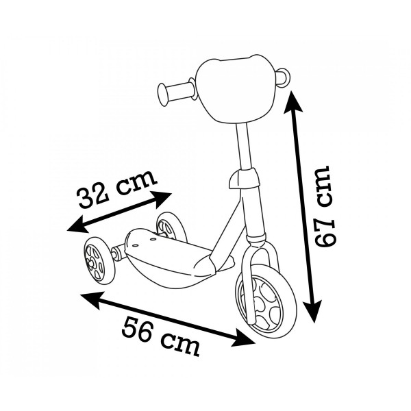 Monopattino a Tre Ruote Smoby Disney Princess