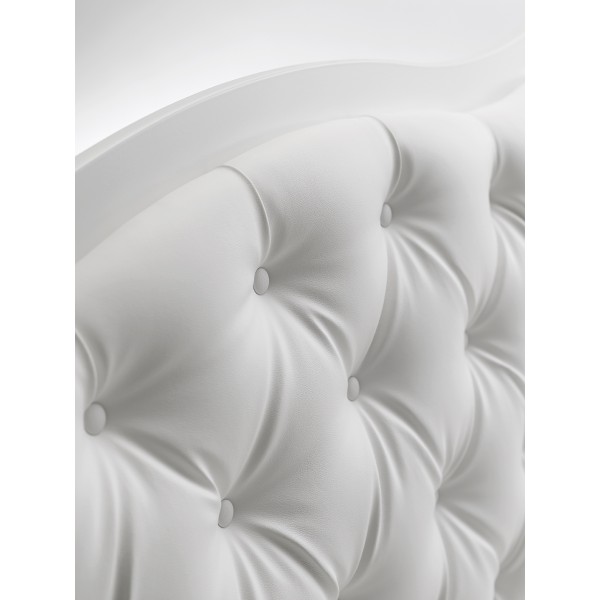 Lettino Erbesi Soft Bottoni Bianco 