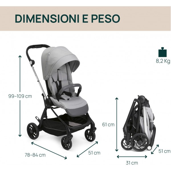Passeggino Chicco One4Ever Lounge Sparkle Grey