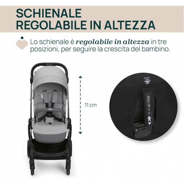 Passeggino Chicco One4Ever Lounge Sparkle Grey