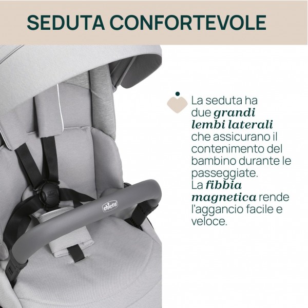 Passeggino Chicco One4Ever Lounge Sparkle Grey