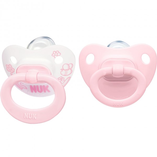 Succhietti Silicone Nuk Rosa 0-6 m