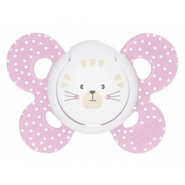 Succhietto Chicco Physio Forma Silicone Rosa 6-16m