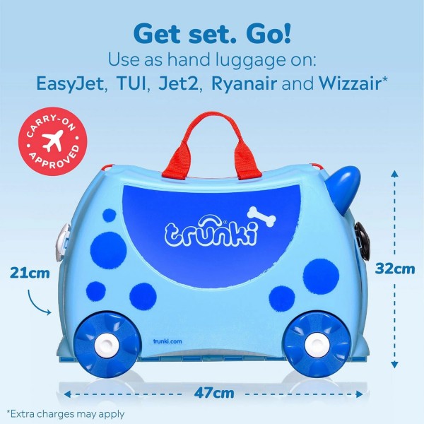 Valigia Cavalcabile Trunki Dinosauro