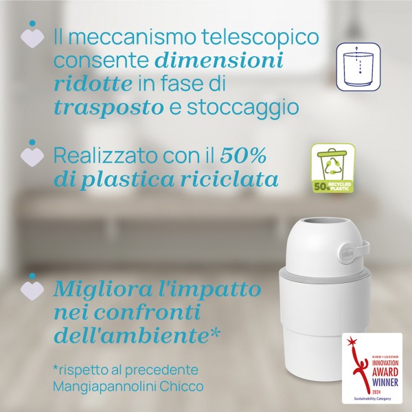 Mangiapannolini Telescopico Chicco Bianco
