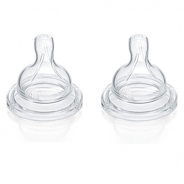 Tettarelle Avent Airflex 4 Fori Flusso Veloce 2 pz