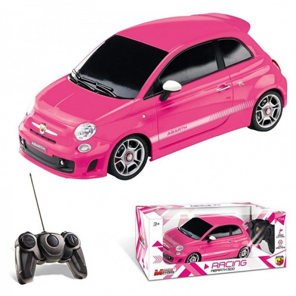 Macchinina Radiocomandata Mondo Fiat Abarth Rosa