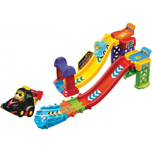 Vtech Vroom Vroom Go - Trampolino acrobazie estreme 3 in 1 (Pista Macchinine con Trampolino) OUTLET
