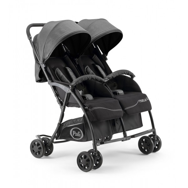 Passeggino Gemellare Pali Tre.9x2 Cool Grey