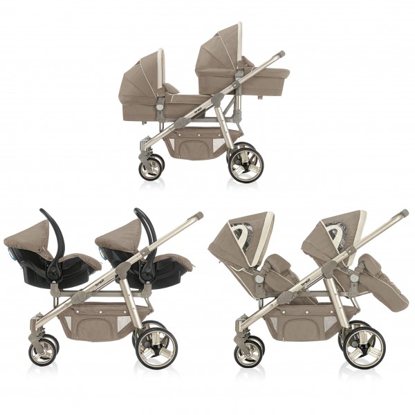 Trio Gemellare Brevi Ovo Twin Tortora