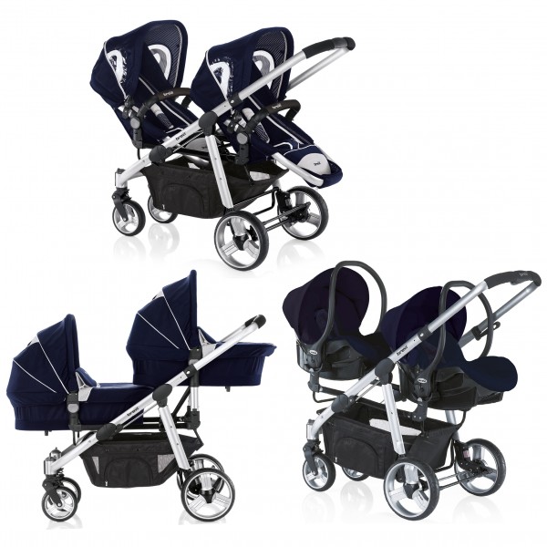 Trio Gemellare Brevi Ovo Twin Blu
