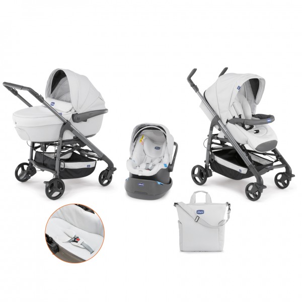 Trio Chicco Love Grey con Kit Auto incluso