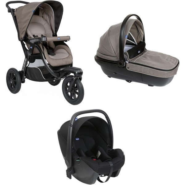 Chicco Trio Activ3 Con 3 Ruote + Seggiolino Auto Kory Essential i-Size