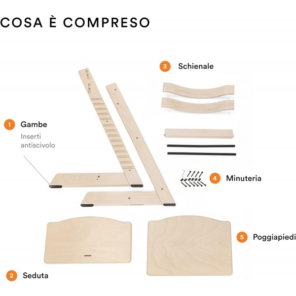 Seggiolone Sedia Stokke Tripp Trapp Bianco