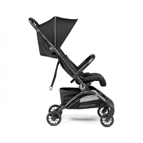 Peg Perego Passeggino Volo True Black con Borsa da Trasporto per Aereo, dalla nascita fino a 22 kg