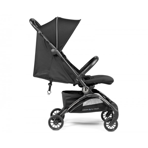 Peg Perego Passeggino Volo True Black con Borsa da Trasporto per Aereo, dalla nascita fino a 22 kg