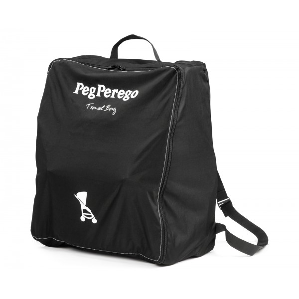 Peg Perego Passeggino Volo True Black con Borsa da Trasporto per Aereo, dalla nascita fino a 22 kg