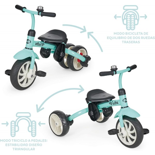 Triciclo Evolutivo Innovaciones MS Volta 5 in 1 Turchese