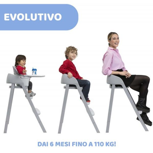 Seggiolone Chicco Crescendo Up Turin Grey Re_Lux