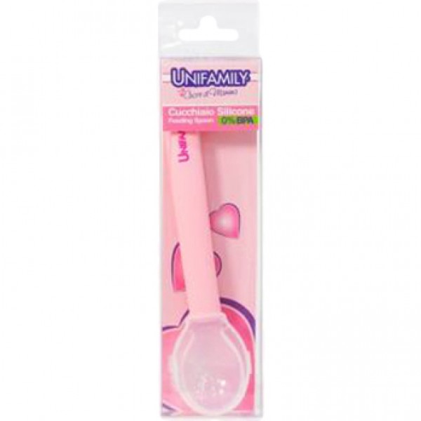 Cucchiaio Unifamily Silicone Rosa