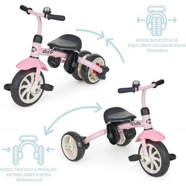 Triciclo Evolutivo Innovaciones MS Volta 5 in 1 Rosa
