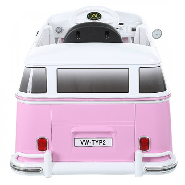 Auto Elettrica Rollplay Volkswagen Bus T2 12v Radiocomandato Rosa