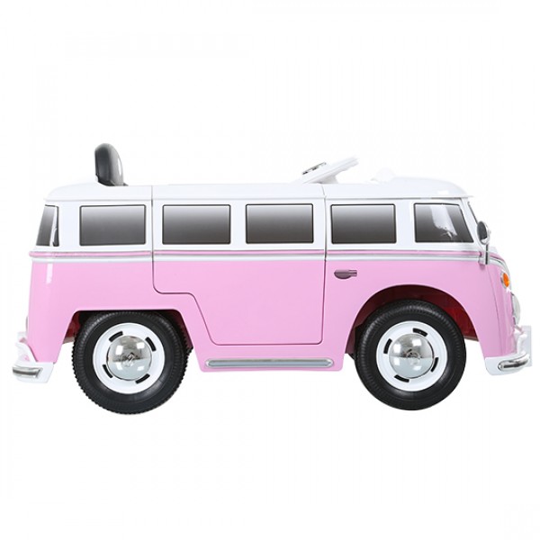 Auto Elettrica Rollplay Volkswagen Bus T2 12v Radiocomandato Rosa