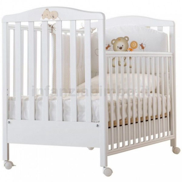 Kit Lettino Azzurra Design Web Bianco + Materasso