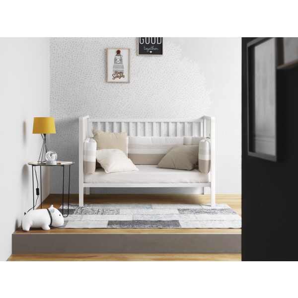 Lettino Evolutivo Co-Sleeping Pali Win Bianco (Trasformabile da Culla a Lettino a Divanetto a Poltroncina + 2 Materassi + Piumone Paracolpi)