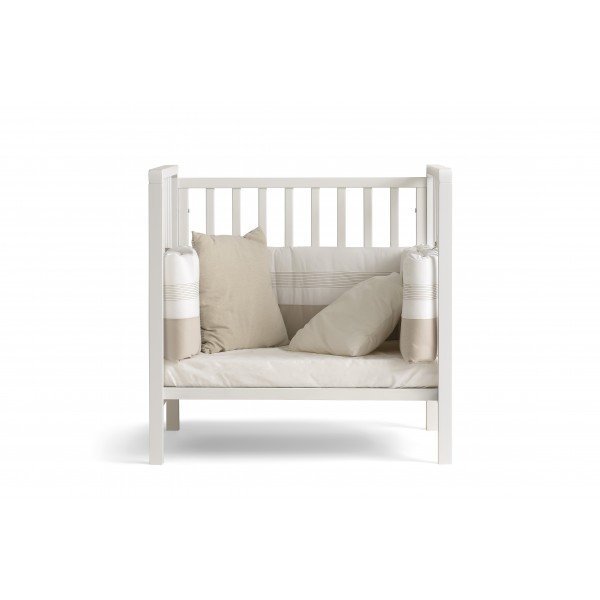 Lettino Evolutivo Co-Sleeping Pali Win Bianco Tortora (Trasformabile da Culla a Lettino a Divanetto a Poltroncina + 2 Materassi + Piumone Paracolpi)