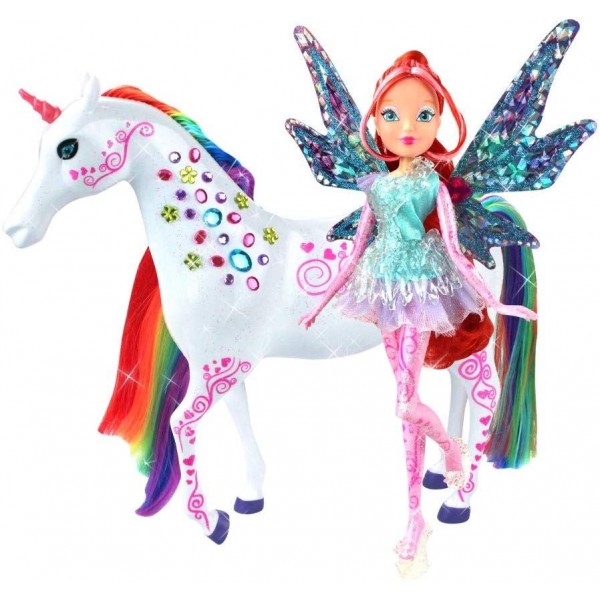 Bambola Winx a Cavallo Bloom Tynix e Elas