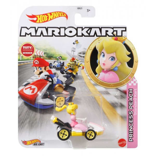 Macchinina Mattel Hot Wheels Mario Kart Princess Peach