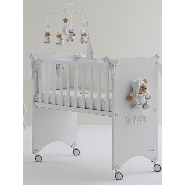 Lettino Co-Sleeping Nanan Puccio Azzurro con Materasso + Completo Piumone
