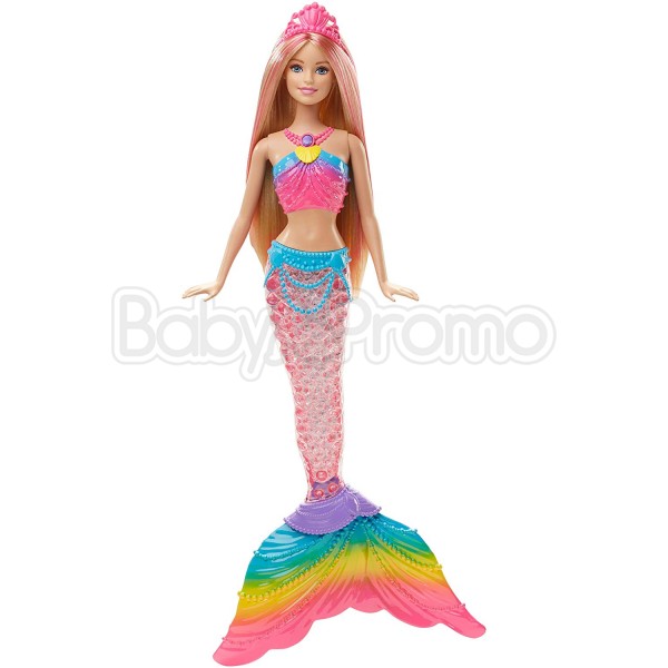 BAMBOLA BARBIE LUMINOSA DREAMTOPIA SIRENA DELL ARCOBALENO IN OFFERTA