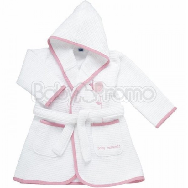 Chicco Accappatoio In Piquet Tenera Lumachina 12m Rosa In Offerta