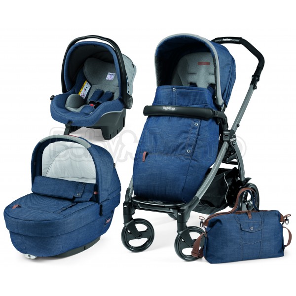 TRIO PEG PEREGO BOOK ELITE BREEZE URBAN DENIM IN OFFERTA
