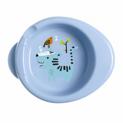 Piatto Chicco Warmy Plate Coccodrillo Azzurro