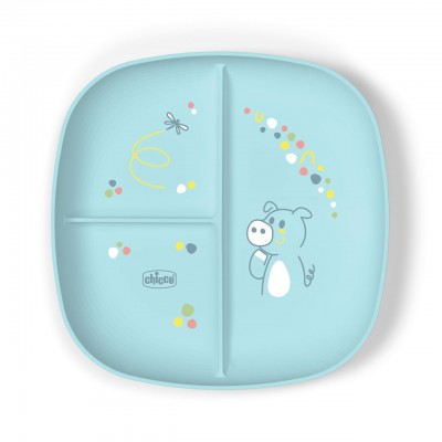 Chicco Piatto porzionato 12m+ Azzurro