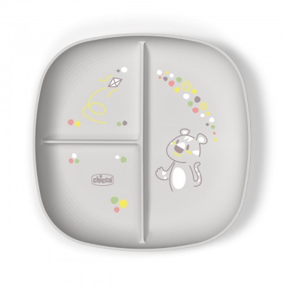 Chicco Piatto porzionato 12m+ Grigio