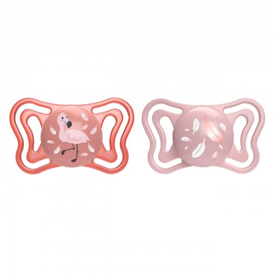 Succhietto Chicco Physio Forma Light Silicone 2 pz Rosa 6-16 m