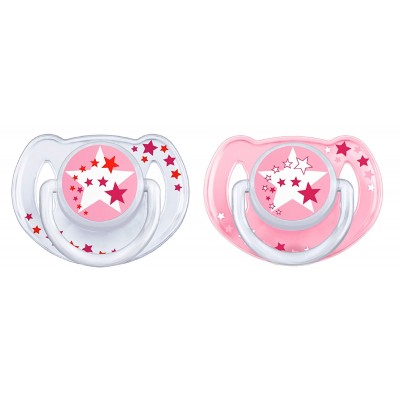 Succhietti Avent in Silicone Notturni Femmina 6-18 Mesi