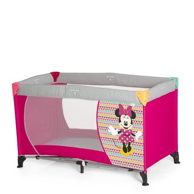 Hauck Dream N Play Minnie Geo Lettino Da Campeggio Pieghevole Rosa