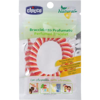 Braccialetto Profumato Chicco Antizanzare Bianco/Rosso/Arancio
