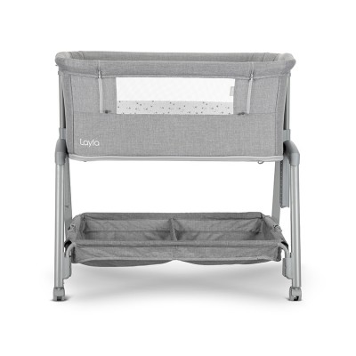 Lorelli Mini culla LAYLA 2in1 con sponda abbattibile Grigio