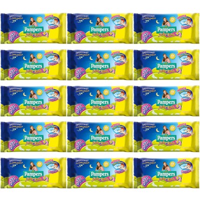 Salviettine Pampers Sole e Luna 15 Confezioni da 60 (900 Pezzi)